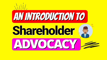 Shareholder Advocacy (How to file a resolution & draw attention to an issue) | WELLNESS in Life