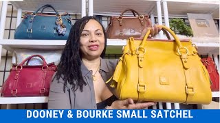 DOONEY & BOURKE SMALL FLORENTINE SATCHEL SUNFLOWER BAG REVEAL #dooneyandbourke #dooney #satchel