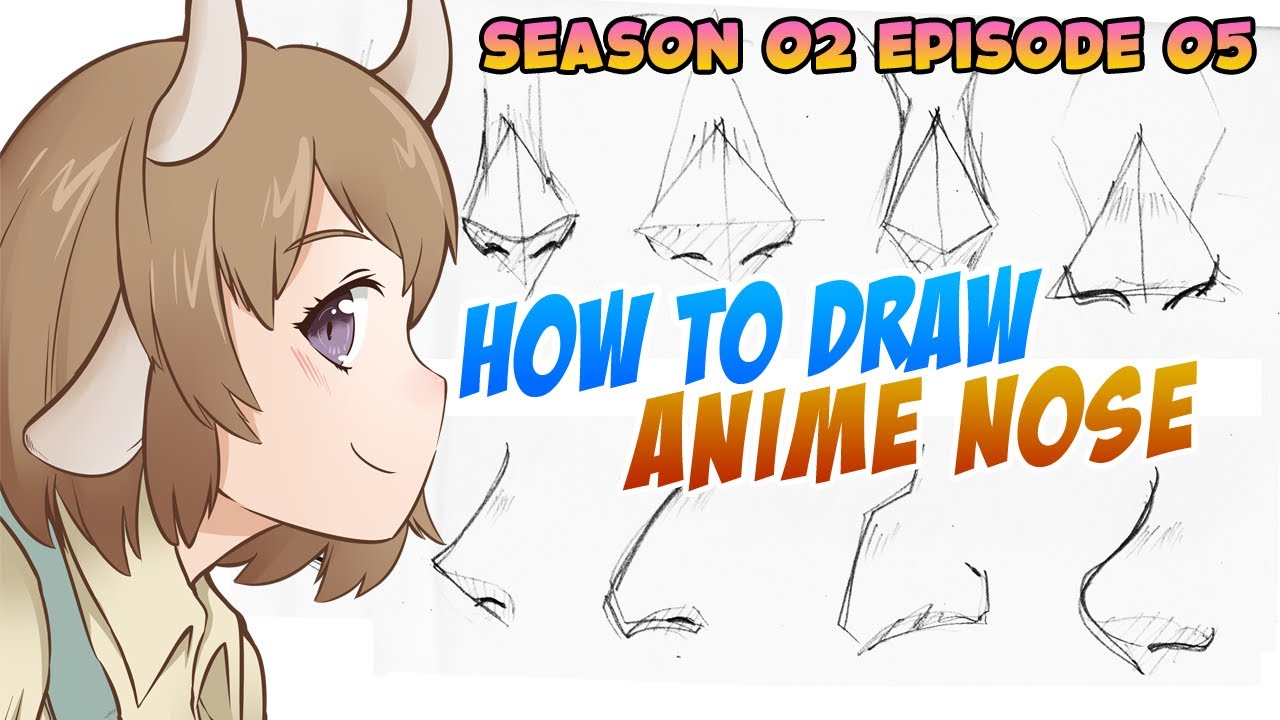 How To Draw Anime Tutorial 13: Nose - YouTube