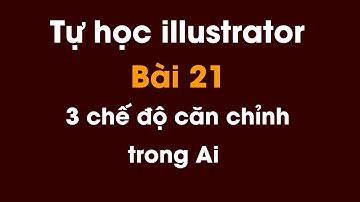 Tự học illustrator cho người mới bắt đầu | Bài 21: 3 chế độ căn chỉnh trong Ai