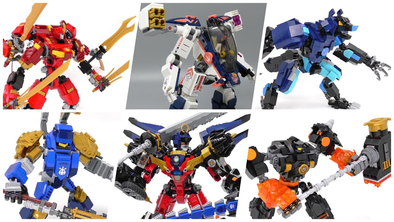 ブレマイ　新名有　まとめ売り Excessively Upgraded LEGO Ninjago Mechs - YouTube