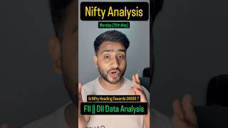 Nifty Updates || FII DII Data Analysis || Nifty50 Levels #stockmarket #nifty50 #shorts #trading