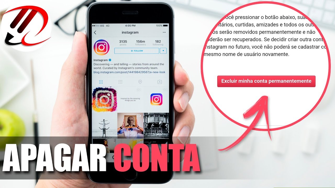 Como APAGAR CONTA do INSTAGRAM (PELO CELULAR) | RapidTutors - YouTube