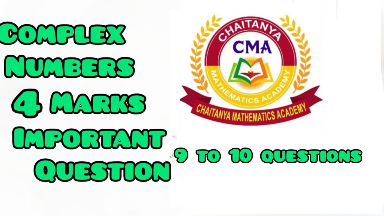 Complex numbers 4 marks important questions part 5