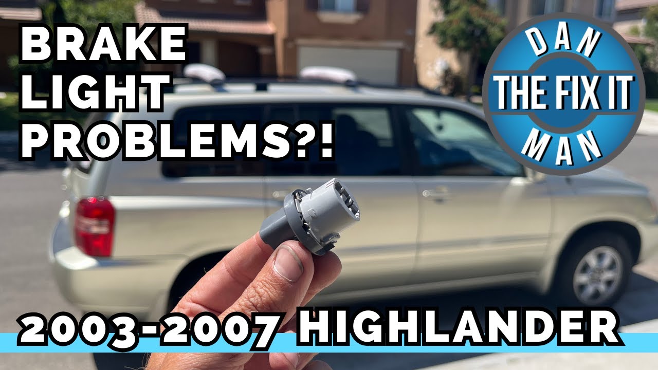 2003 - 2007 Toyota Highlander Brake Lights Not Working! Replace the Socket Plug Connector - EASY DIY