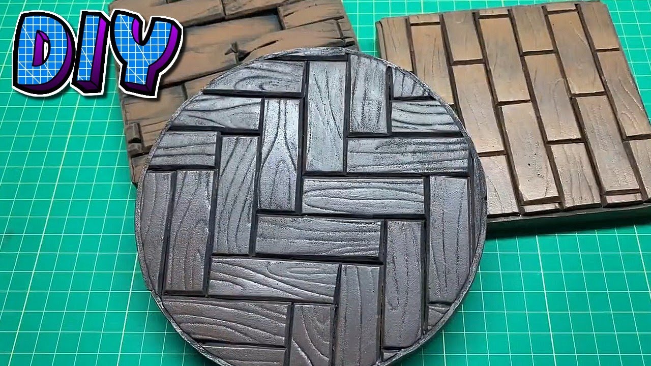 Como fazer chão de madeira para base, maquete e diorama.