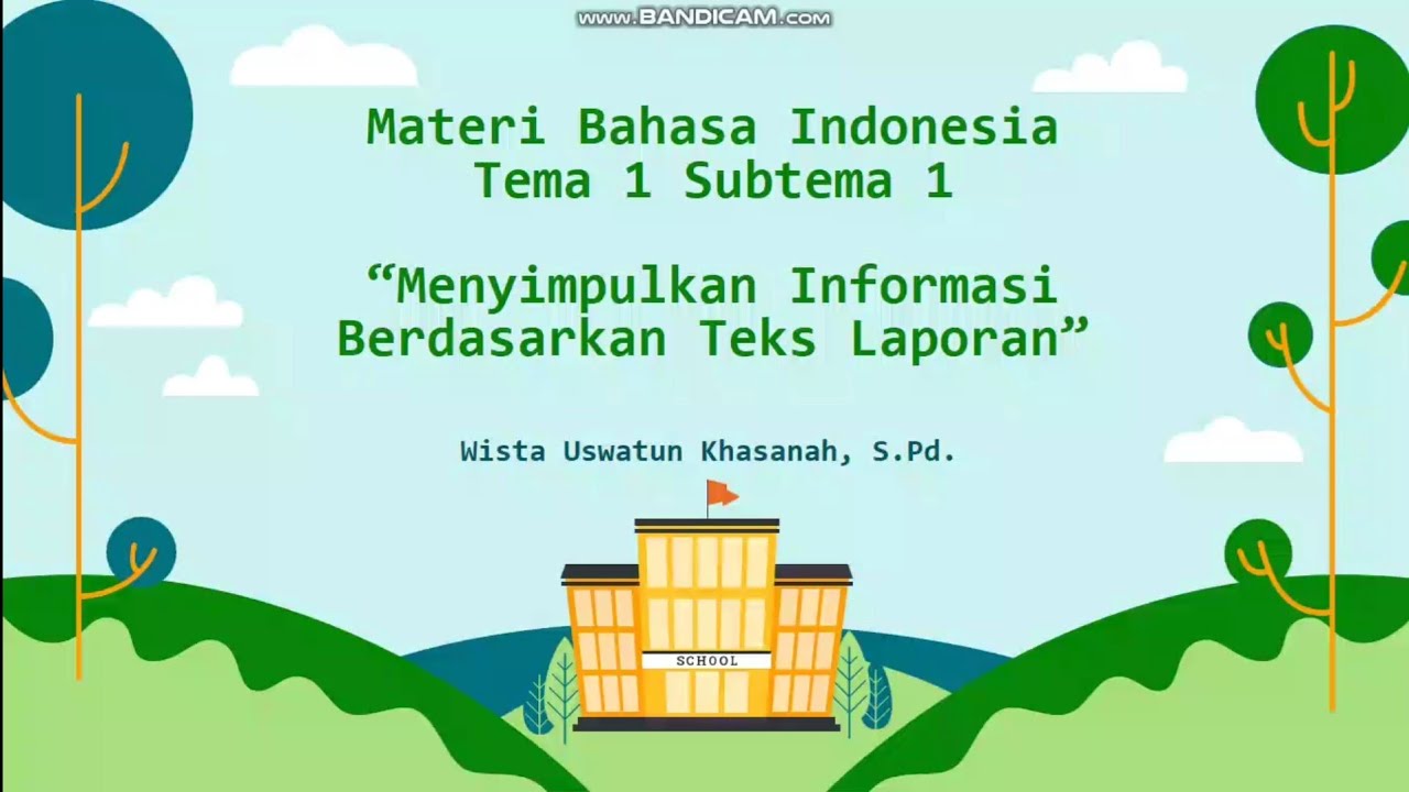 Materi Bahasa Indonesia Tema 1 Subtema 1 Kelas 6 SD | Menyimpulkan