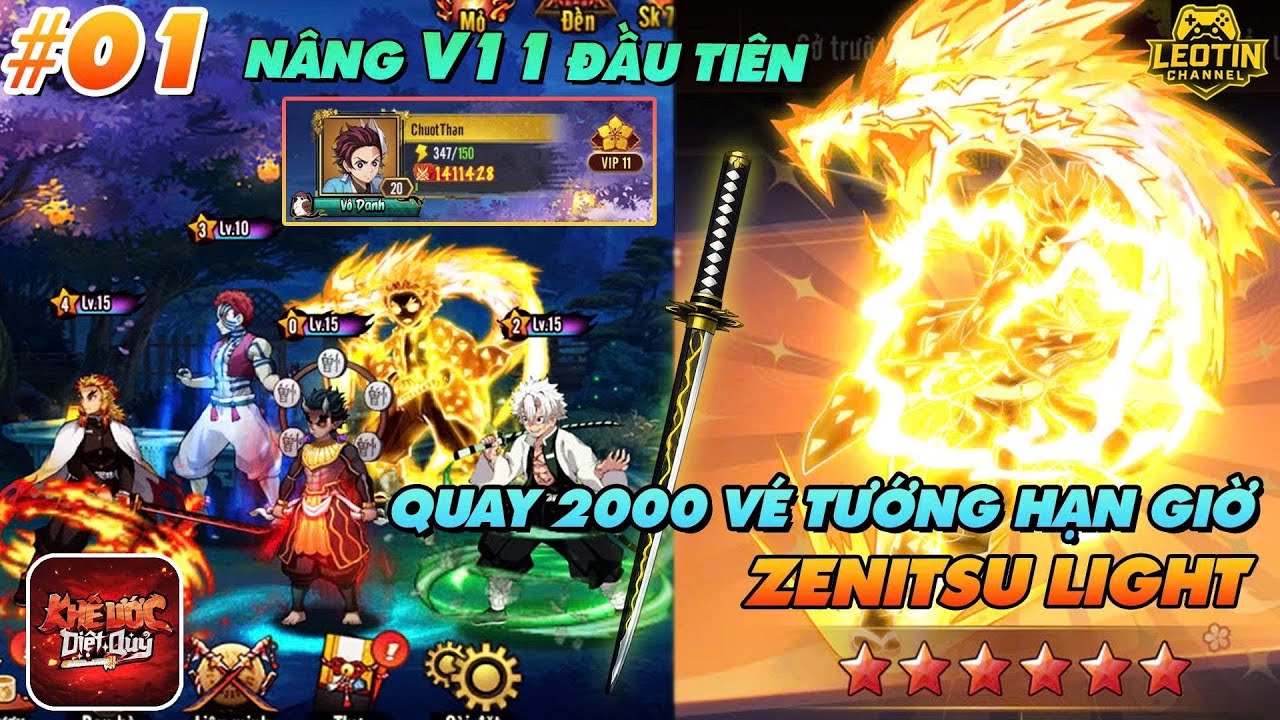 KHẾ ƯỚC DIỆT QUỶ - #1 Ngày đầu nạp 20m chạm mốc v11 - Quay 2000 vé chiêu mộ hạn giờ