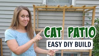 How to Build an Outdoor Cat Patio  Tutorial to build a DIY catio