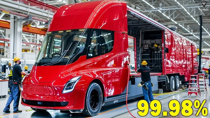 It happened! Elon Musk Unveiled HUGE Upgrade 2025 Tesla Semi: Price, REAL Specs & 5 Hidden Features! - YouTube