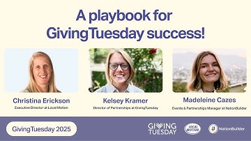 GivingTuesday success guide: Expert strategies from Local Motion & GivingTuesday