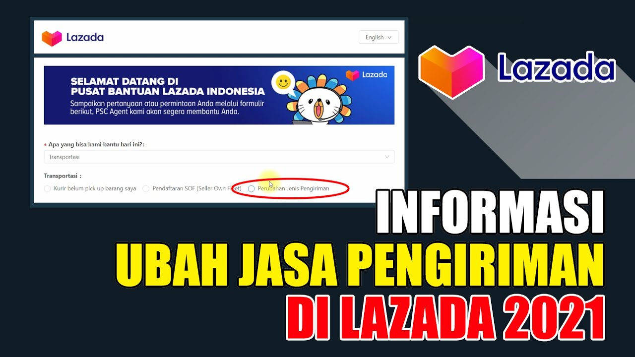 Cara Mengubah Jasa Pengiriman Di Lazada - Youtube