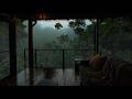 Rain Sound In Misty Forest Cabin For Deep Sleep And Ultimate Relaxation