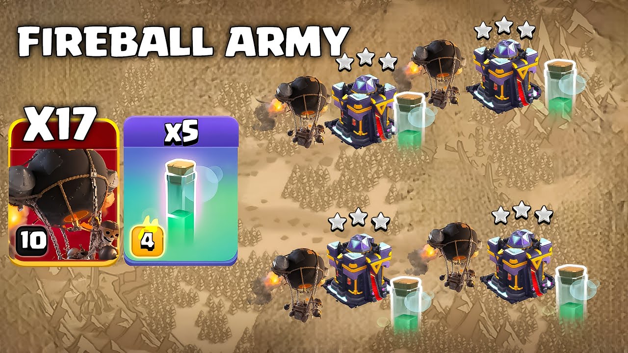 Fire Ball Rocket Loons Easy 3 Star TH15 Base? Clash of Clans - YouTube