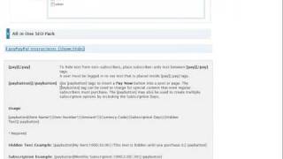 Wordpress 2,7/Paypal Tutorial Retail Plugin Part 1 - blogdollars.org