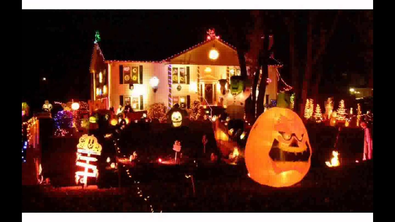 halloween outdoor tree decorations design pictures