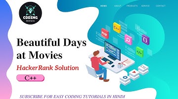 Hackerrank beautiful day at the movies solution in c++ Hindi