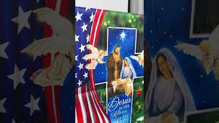 Celebrate the True Meaning of Christmas with Our Nativity Garden Flag 🎄🌟 #christmasdecor #flagwix