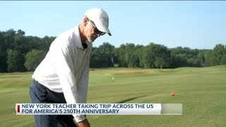 New York teacher taking trip across the U.S. for America's 250th anniversary