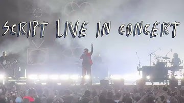 Script live in concert at forest live Thetford 2025 #travel #script #uk