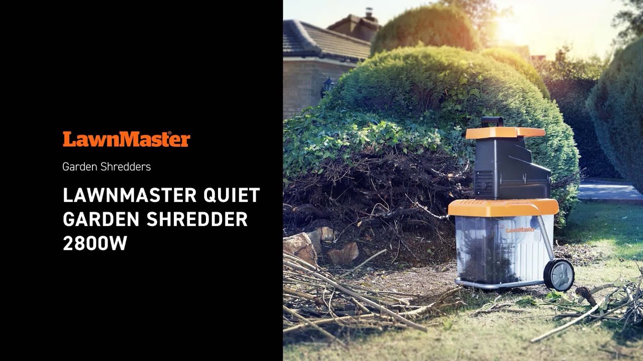 LawnMaster® 2800W Quiet Garden Shredder Cleva Garden Shredders YouTube