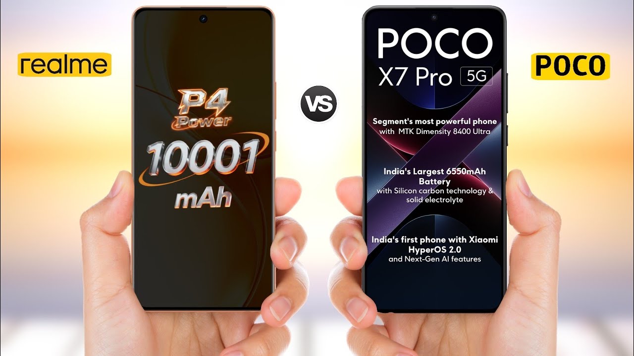 Poco P4 Realme P4 Power 5G vs Poco X7 Pro 5G || Full Comparison - YouTube