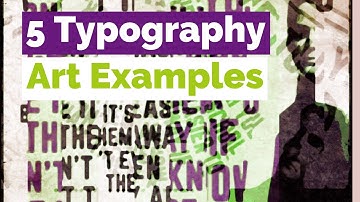 5 Typography Art Examples #shorts