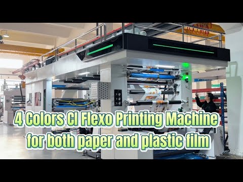LISHG 6 colors New design flexo printing machine for bopp pe pet opp ...