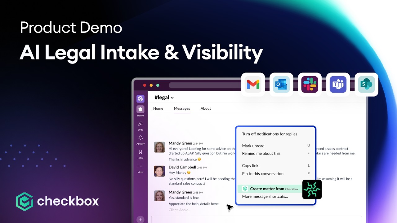 AI Legal Intake Demo: Automating Legal Requests, Matters & Reporting