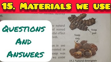 7th Std - Science - Chapter 15 Material we use questions and answers exercise - Maharashtra board