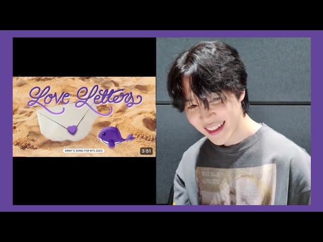 BTS Love Letter to JIMIN 200名限定　未公開フォト Eng Subs) Jimin reacting to Love Letters by ARMYs - YouTube