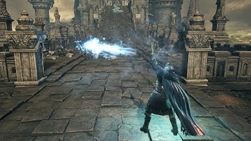 Dark Souls 3 Cinders Mod Sorcery Showcase - Crystal Soul Spear and Homing Crystal Soul Spear