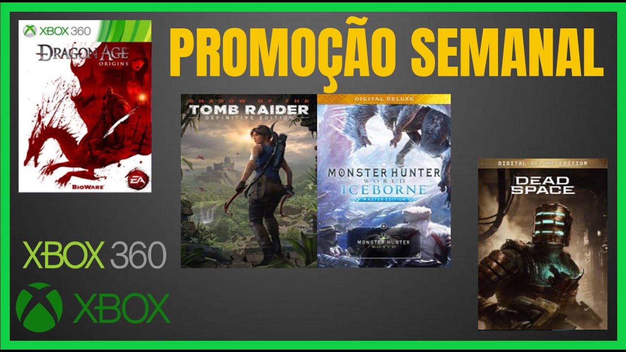 PROMOÇÃO SEMANAL GAMES XBOX 360/ONE/SERIES 