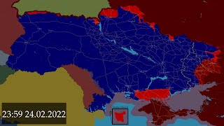 Russian invasion of Ukraine every hour