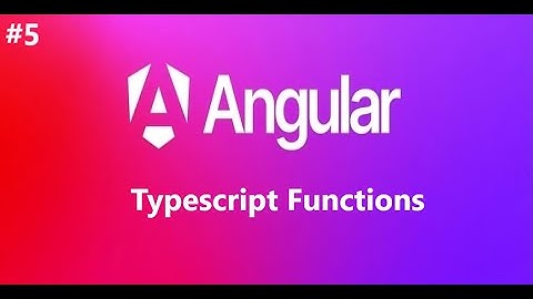 Function in Typescript | Angular 18 Tutorial For Beginners | @hellovishal788