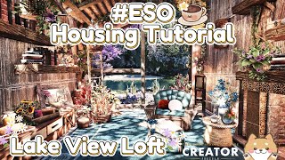 Lake View Loft ☕​🌸 | ESO Housing Build & Speed Time-Lapse Tutorial​ screenshot 5