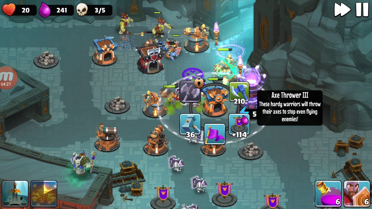 Castle Creeps TD - Chapter 5 Level 20-Undermarket 3 Stars