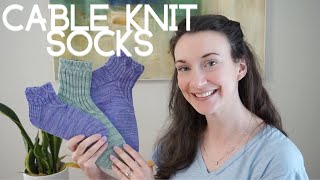 Step-By-Step Sock Magic Loop Knitting Tutorial | Cable Knit Socks | Knitting House Square