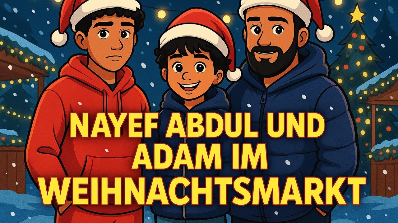 Наиф Абдул и Адам на рождественской ярмарке!! 😂😱