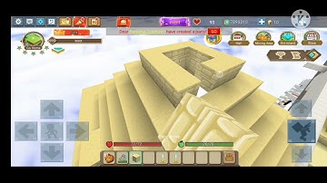How to build a pyramid in blockman go skyblock |Michealknors BG
