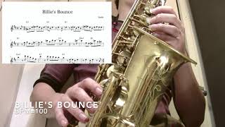 【Billie's Bounce (F Blues)】Alto Saxophone Standard Jazz Improvisation