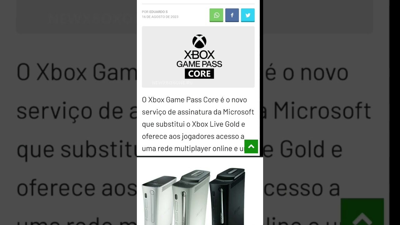 Game Pass Core - Para XBOX 360 Vamos Entender 