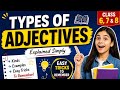 Types of Adjectives in English Grammar | Class 6, 7 & 8