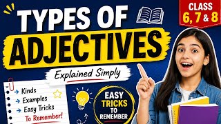 Types of Adjectives in English Grammar | Class 6, 7 & 8