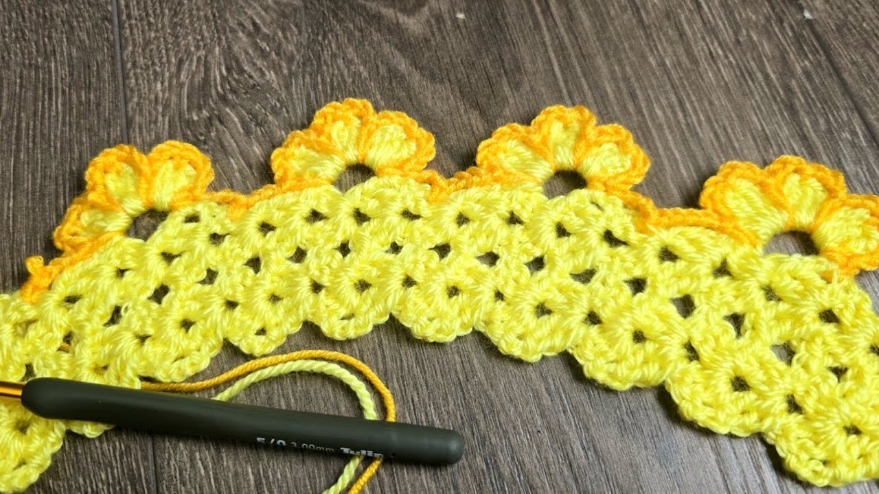 Vay canına!! Sevimli küçük örgü havlu kenarı danteli #örgü #tığişi