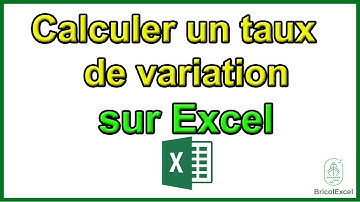 Comment calculer un taux de variation sur Excel