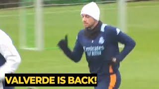 Fede Valverde was seen RETURN to training ahead Atletico Madrid in the Champions League