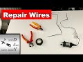 How to fix or repair low voltage wires. Christmas lights, speaker cable, charger wire, headphones