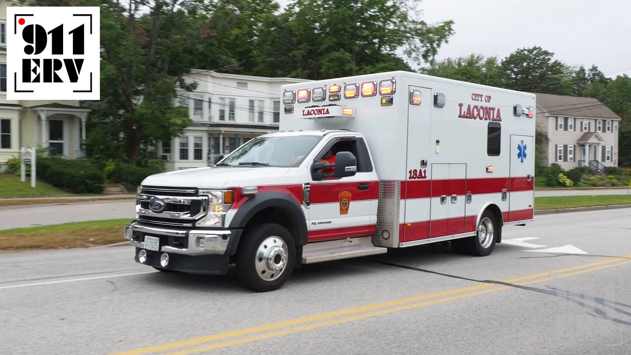 Laconia Fire Responding Ambulance 1 YouTube