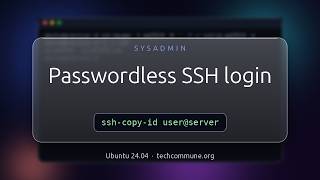 ssh passwordless login